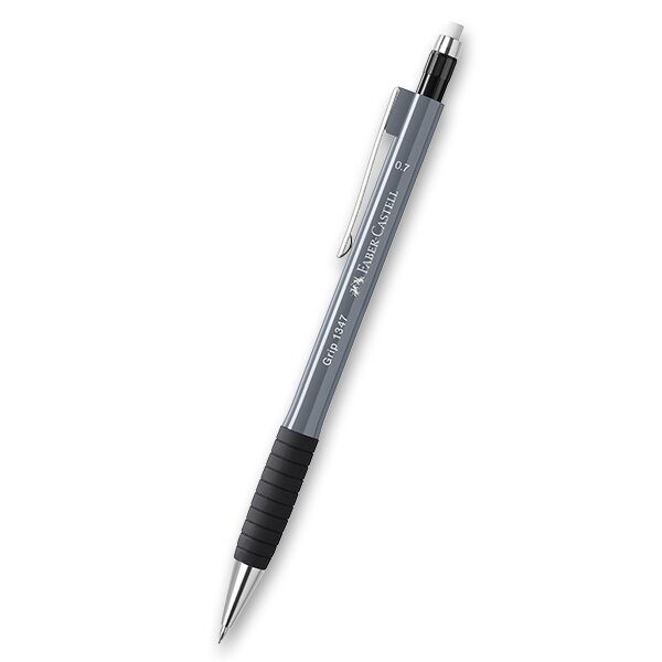 Levně Mechanická tužka Faber-Castell Grip 1347 - Výběr barev 0041/1347 - šedá + 5 let záruka, pojištění a dárek ZDARMA