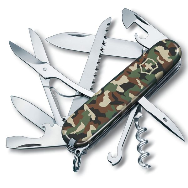 Levně Nůž Victorinox Huntsman Camouflage + 5 let záruka, pojištění a dárek ZDARMA