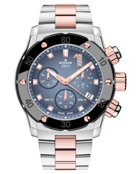 EDOX CO-1 Chronolady Quartz Chronograph 10255-357RMBUID + 5 let záruka, pojištění a dárek ZDARMA