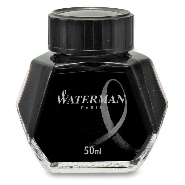 Levně Lahvičkový inkoust Waterman - Lahvičkový inkoust Waterman černý + 5 let záruka, pojištění a dárek ZDARMA