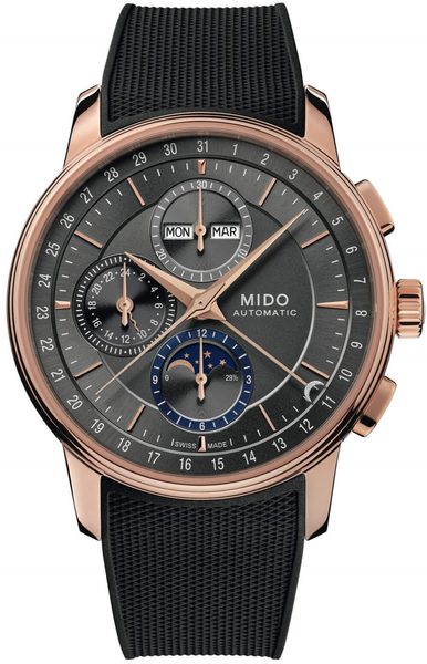 Levně Mido Baroncelli Chronograph Moonphase M027.625.37.061.00 + 5 let záruka, pojištění a dárek ZDARMA