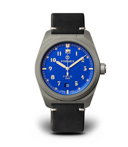 Formex Field Automatic Earth Blue Limited Series Black Leather Strap 0660.1.6539.711