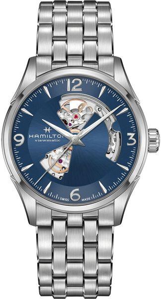 Hamilton Jazzmaster Open Heart Auto H32705141 + 5 let záruka, pojištění a dárek ZDARMA