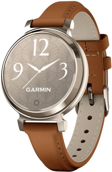 Levně Garmin Lily® 2 Classic Cream Gold / Tan Leather Band - 010-02839-02
