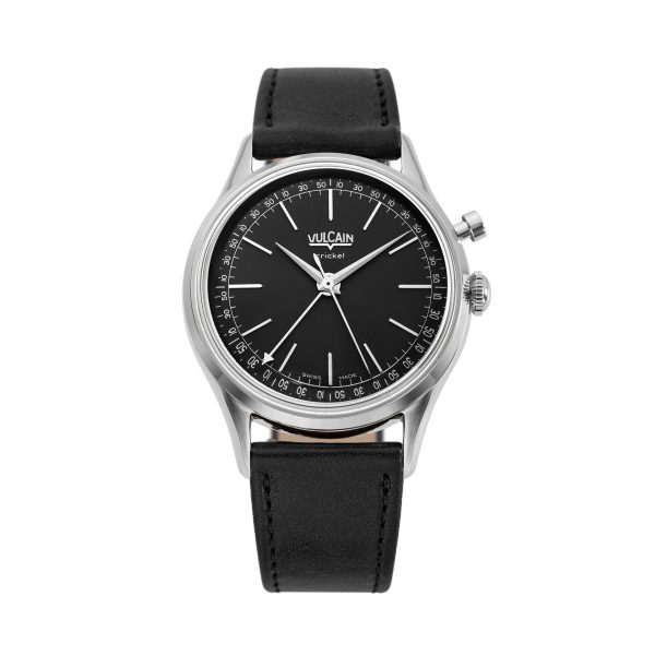 Vulcain Cricket President 39 mm - Black - Black Plain