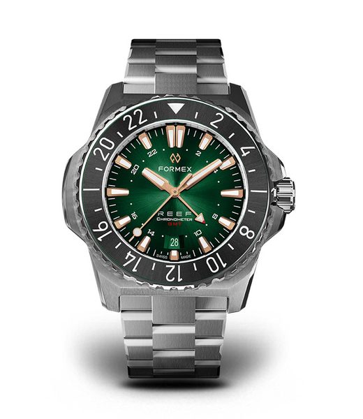 Formex Reef GMT Automatic Chronometer Green Dial with Rose Gold