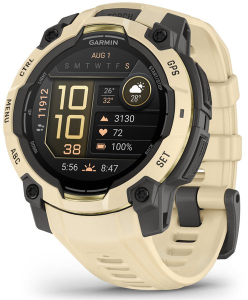 Levně Garmin Instinct® 3 – 45 mm, AMOLED Citrine / Citrine Band 010-02936-02