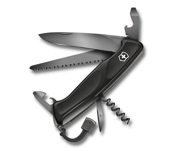 Nůž Victorinox Ranger Grip 55 Onyx Black + 5 let záruka, pojištění a dárek ZDARMA