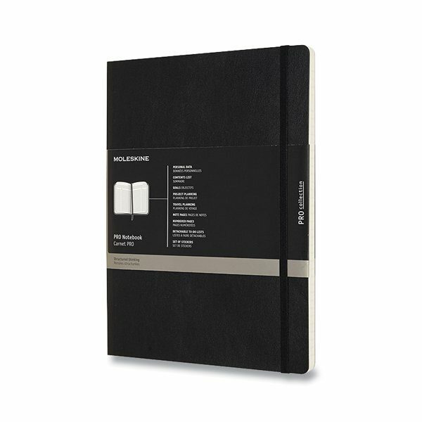 Levně Zápisník Moleskine Professional VÝBĚR BAREV - měkké desky - XL, linkovaný 1331/450290 - Zápisník Moleskine Professional - měkké desky černý + 5 let záruka, pojištění a dárek ZDARMA