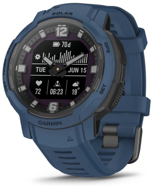 Levně Garmin Instinct® Crossover Solar Tidal Blue - 010-02730-02