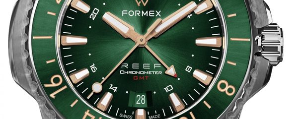 Formex Reef GMT Automatic Chronometer Green Dial with Rose Gold