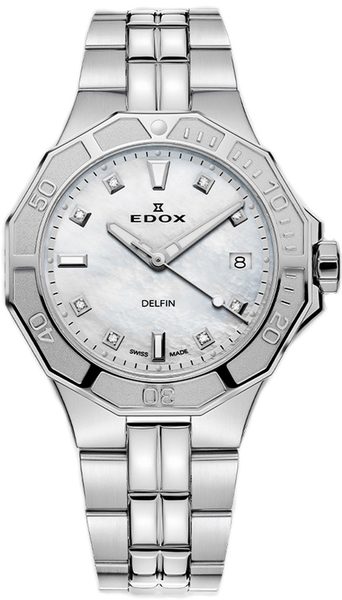 Levně EDOX Sport Delfin Diver Date Lady 53020-3M-NADN + 5 let záruka, pojištění a dárek ZDARMA