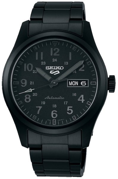 Seiko 5 Sports SRPJ09K1 Stealth + 5 let záruka, pojištění a dárek ZDARMA