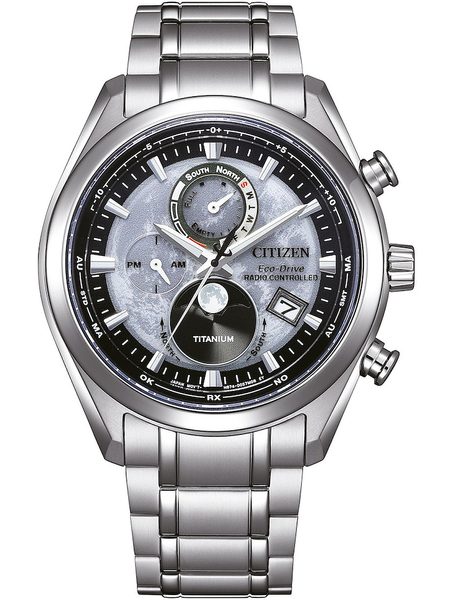 Citizen Eco-Drive Radio Controlled Tsukiyomi Moonphase Super Titanium BY1010-81H + 5 let záruka, pojištění a dárek ZDARMA