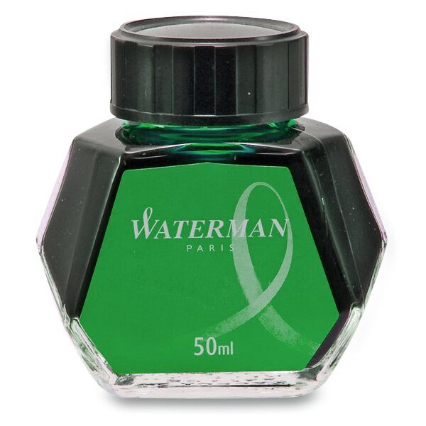 Lahvičkový inkoust Waterman - Lahvičkový inkoust Waterman zelený + 5 let záruka, pojištění a dárek ZDARMA