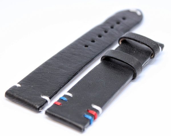 Řemínek Biatec trikolora ČR/SR 20 mm černý XL - prodloužená délka - 20 mm