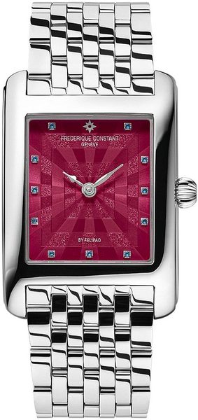 Levně Frederique Constant Classics Carrée Blush Edition by Felipao FC-200PI2C6B