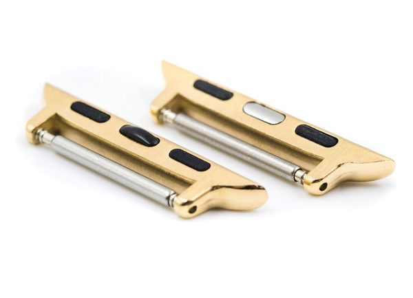 Levně Adaptér Hirsch Apple Watch Gold AD1000-1 - pro velikost 42 až 45 (22mm) + 5 let záruka, pojištění a dárek ZDARMA