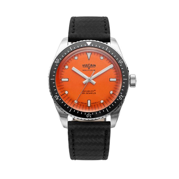 Vulcain Skindiver Nautique Orange - Rubber