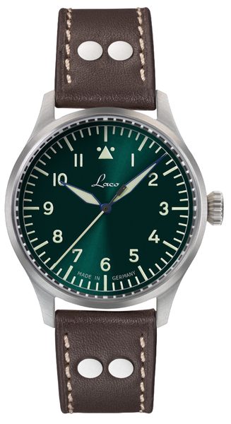 Laco Flieger Stuttgart Pro Grün 40 Handwinding