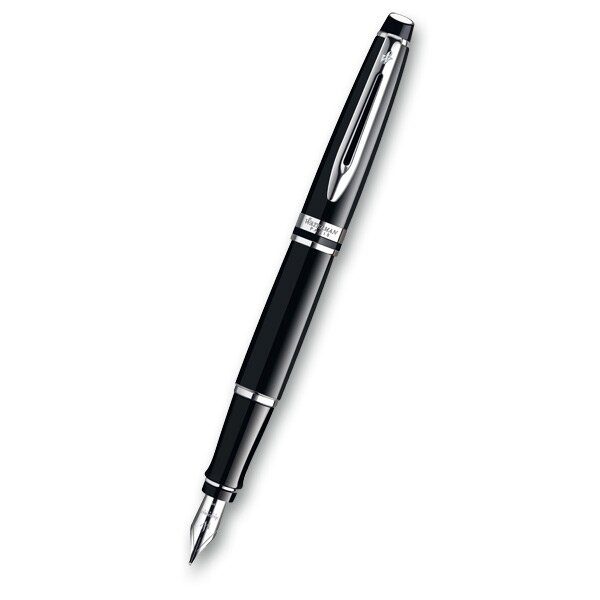 Levně Plnicí pero Waterman Expert Black Lacquer CT 1507/19517 - hrot M (střední) + 5 let záruka, pojištění a dárek ZDARMA