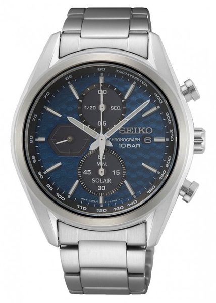 Levně Seiko Solar Chronograph SSC801P1 Macchina Sportiva + 5 let záruka, pojištění a dárek ZDARMA