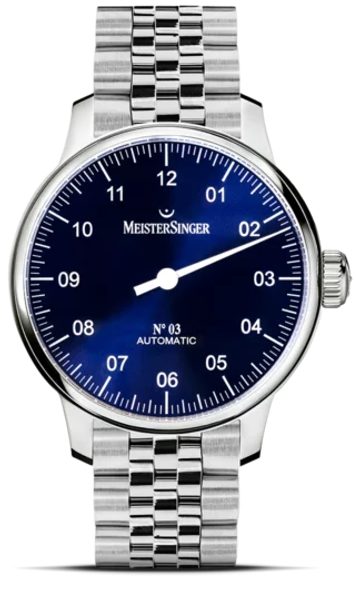 MeisterSinger N°03 AM908 - Ocelový náramek + 5 let záruka, pojištění a dárek ZDARMA