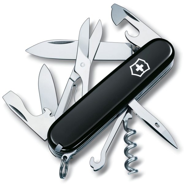 Levně Nůž Victorinox Climber Black + 5 let záruka, pojištění a dárek ZDARMA