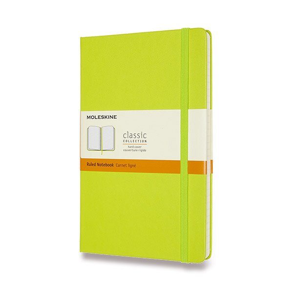 Zápisník Moleskine VÝBĚR BAREV - tvrdé desky - L, linkovaný 1331/11172 - Zápisník Moleskine - tvrdé desky červený