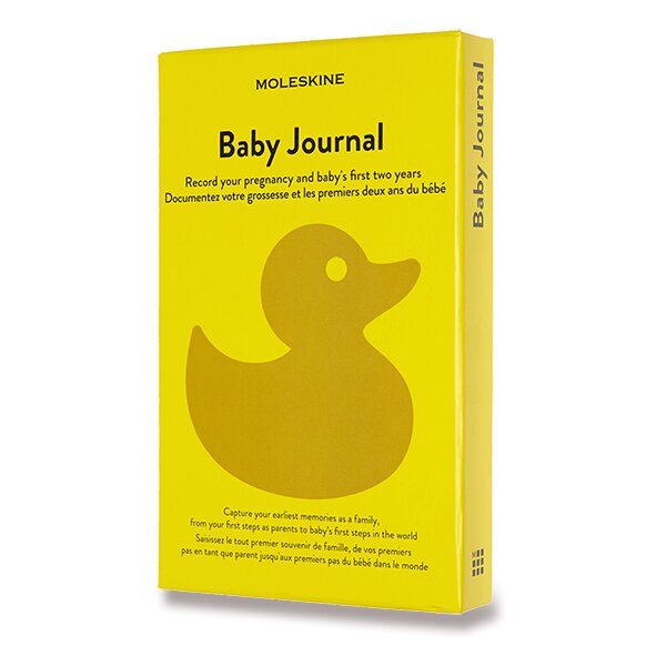 Zápisník Moleskine Passion Baby Journal ŽLUTÝ - tvrdé desky - L, linkovaný 1331/1517121 + 5 let záruka, pojištění a dárek ZDARMA