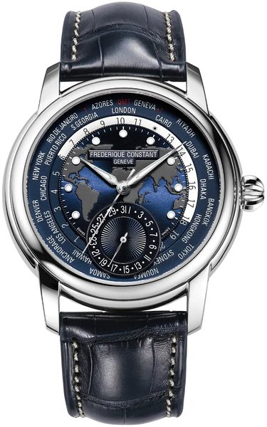 Frederique Constant Manufacture Classic Worldtimer Automatic FC-718NWM4H6 + 5 let záruka, pojištění a dárek ZDARMA