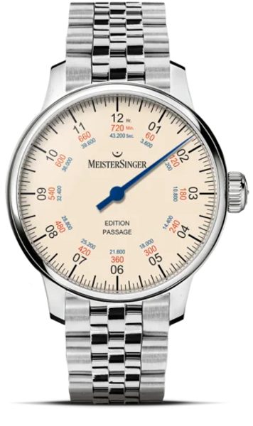 MeisterSinger Edition Passage - Ocelový náramek + 5 let záruka, pojištění a dárek ZDARMA