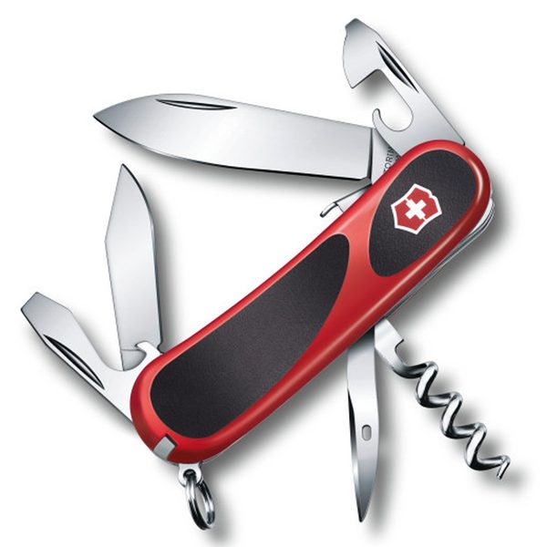 Levně Nůž Victorinox Evolution Grip S101 Red/Black + 5 let záruka, pojištění a dárek ZDARMA