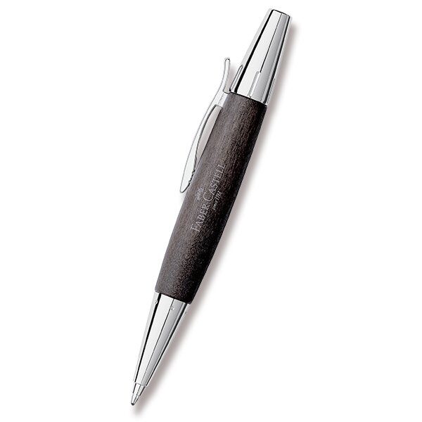 Levně Kuličkové pero Faber-Castell E-Motion Wood Black 0012/1483830 + 5 let záruka, pojištění a dárek ZDARMA