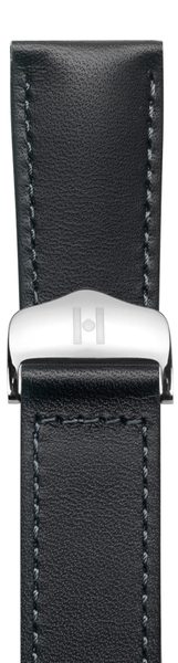 Řemínek Hirsch Voyager - černý (bez spony) - 22 mm - L – Standardní délka (doporučujeme) - 18 mm