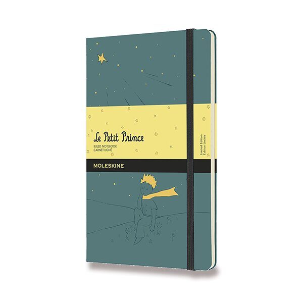 Zápisník Moleskine Le Petit Prince ZELENÝ- tvrdé desky - L, linkovaný 1331/1917331