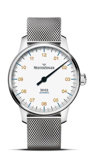 MeisterSinger N°03 38mm BM9901G - Náramek z pletené oceli