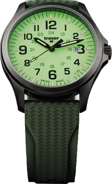 Levně Traser P67 Officer Pro GunMetal Lime Silikon + 5 let záruka, pojištění a dárek ZDARMA