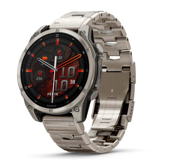 Garmin Fenix® 8 – 47 mm, AMOLED Sapphire, Titanium, Odvětrávaný titanový náramek 010-02904-40 + 5 let záruka a dárek ZDARMA