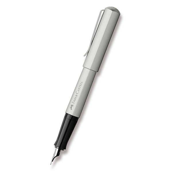 Plnicí pero Faber-Castell Hexo Silver Matt 0021/15059 - hrot F (slabý)