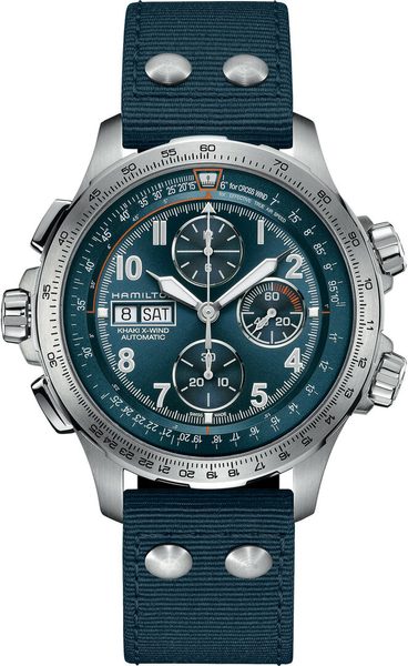 Hamilton Khaki Aviation X-Wind Auto Chrono H77906940 + 5 let záruka, pojištění a dárek ZDARMA