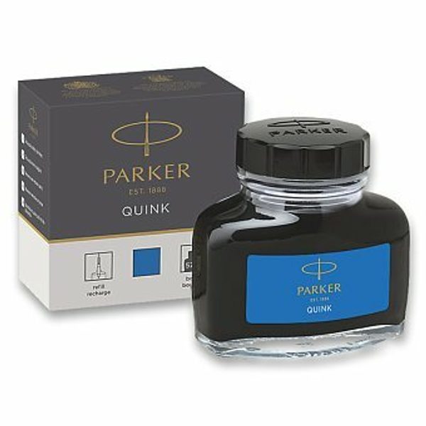 Levně Lahvičkový inkoust Parker - Lahvičkový inkoust Parker modročerný + 5 let záruka, pojištění a dárek ZDARMA