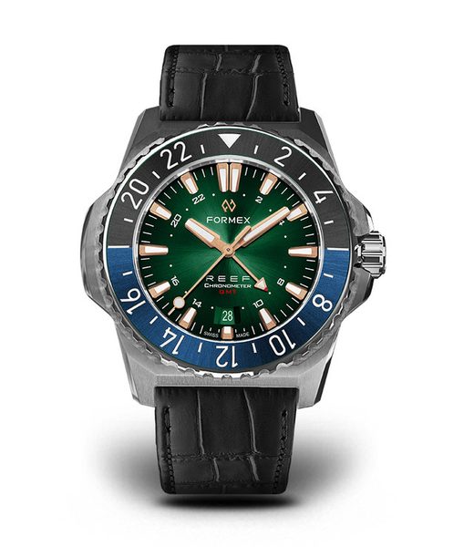 Formex Reef GMT Automatic Chronometer Green Dial with Rose Gold