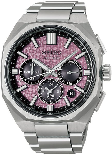 Seiko Astron Dual-Time Chronograph HAB006J1 Crystal Pink Limited Edition + 5 let záruka a dárek ZDARMA