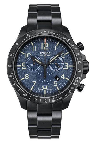 Traser P67 Officer Pro Chronograph Blue Ocel + 5 let záruka, pojištění a dárek ZDARMA