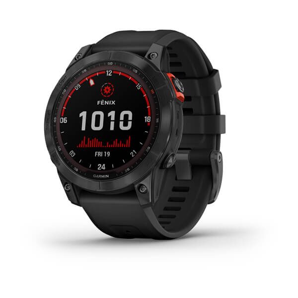 Levně Garmin Fenix 7 Solar Gray/ Black Silicone Band - 010-02540-11 + 5 let záruka, pojištění a dárek ZDARMA