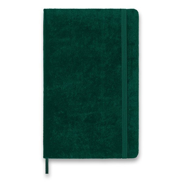 Zápisník Moleskine Velvet - L, tvrdé desky, linkovaný - Zápisník Moleskine Velvet - tvrdé desky zelený