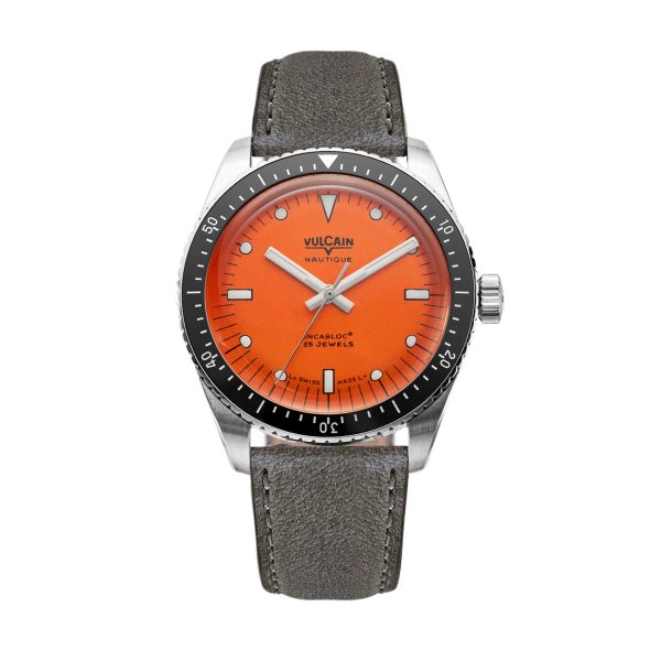 Vulcain Skindiver Nautique Orange - Rubber