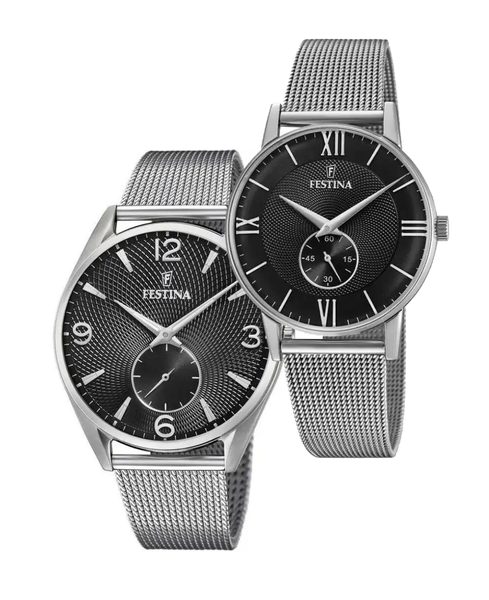 SET Festina Retro 6869/4 a 20568/4 + 5 let záruka, pojištění a dárek ZDARMA