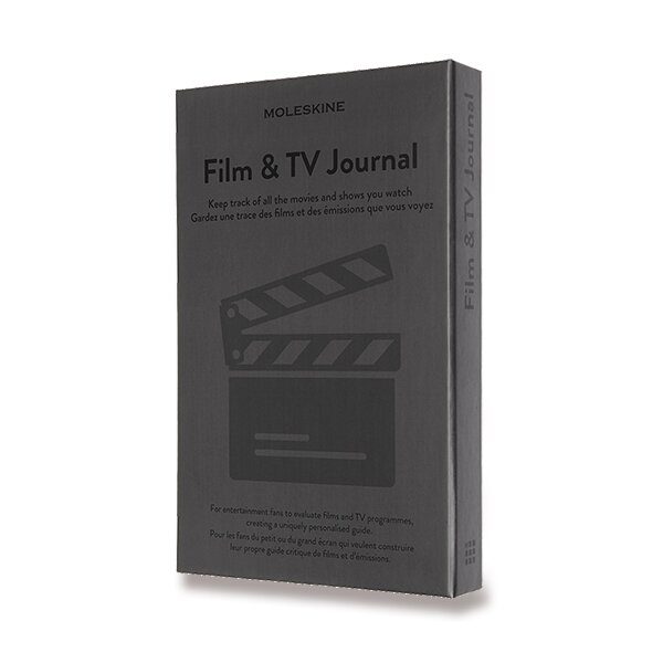 Zápisník Moleskine Passion Film & TV Journal - tvrdé desky - L 1331/1517162 + 5 let záruka, pojištění a dárek ZDARMA
